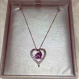 ZALES Purple Heart collection diamond necklace ✨💜